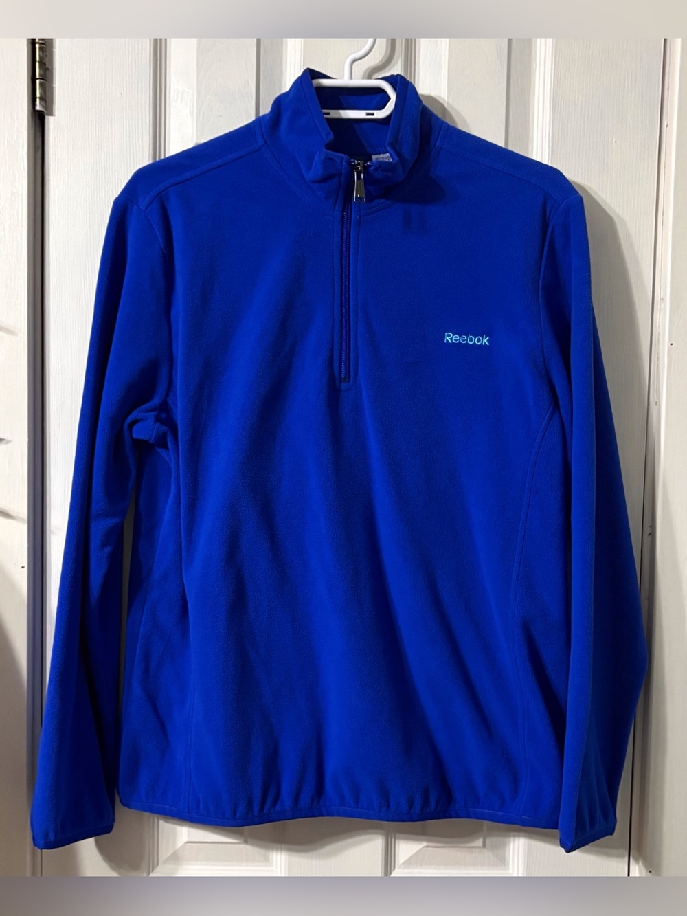 Reebok Men's Cobalt Blue Half-Zip Athletic Fleece Pullover